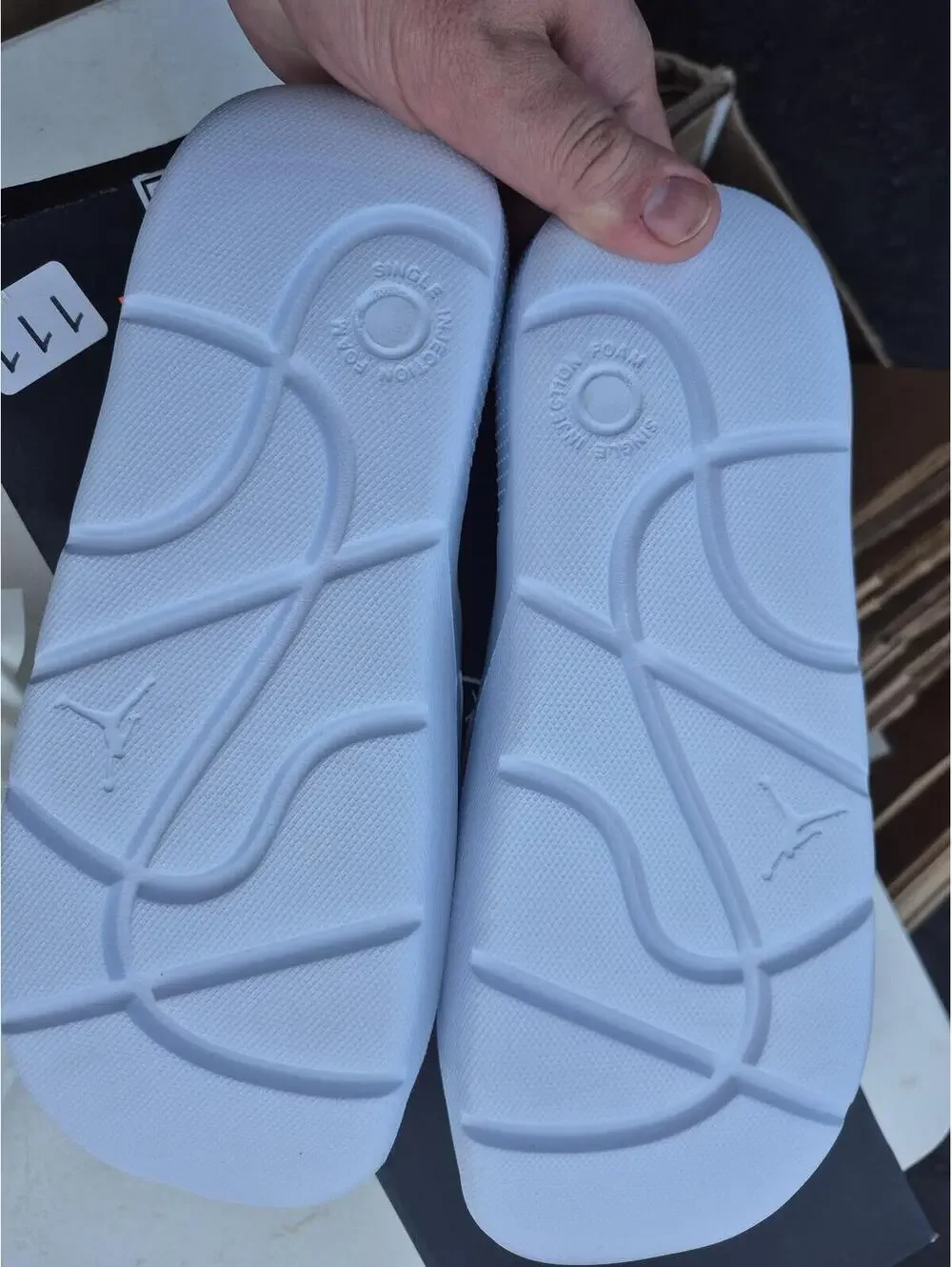 Jordan Post Slide Sandals White Size 9